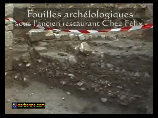 Fouilles sur le site de l’ancien restaurant Chez Félix. 5’51.