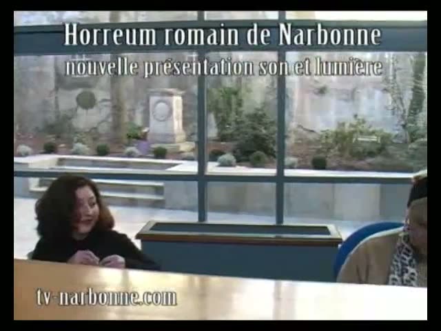 Horreum romain de Narbonne, nouvelle présentation son et lumière, 8 décembre 2006.
