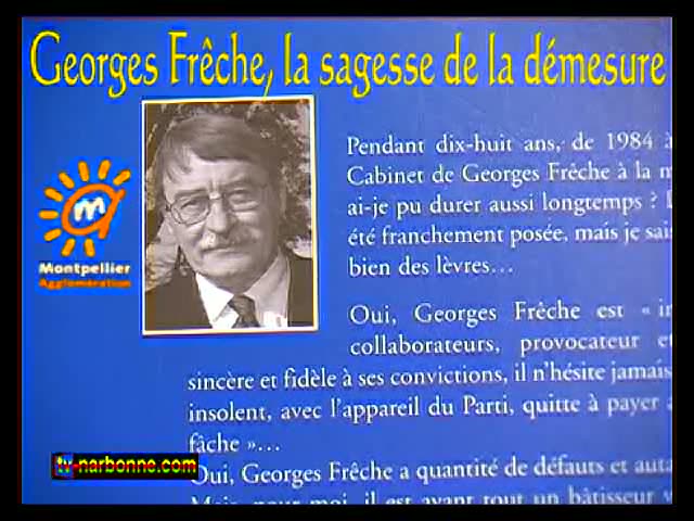 François Delacroix. Dédicace du livre , Georges Frêche, la sagesse de la démesure. 23 juin 2007. 2’53