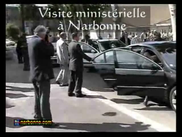 Visite ministérielle à Narbonne, 13 juin 2008. 4’04.