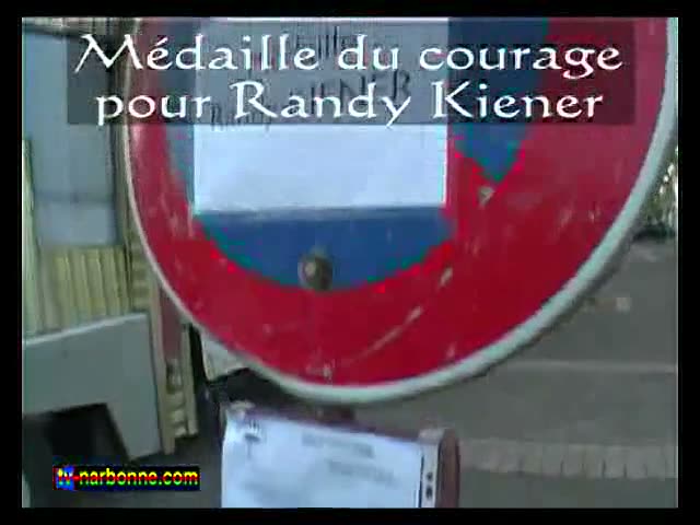 Médaille du courage pour le jeune Saint-Marcelois Randy Kiener. 4’52.