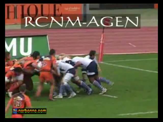 RCNM-Agen, 6 décembre 2009. 5’16.