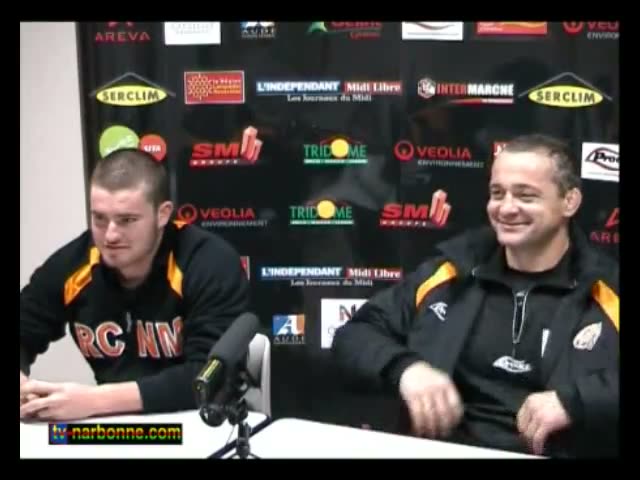 RCNM-Agen, point-presse d’avant match, 3 décembre 2009. 3’56.