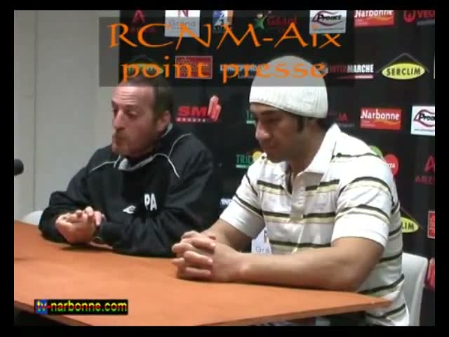 RCNM-Aix, point-presse d’avant match, 4 février 2010. 5’06.