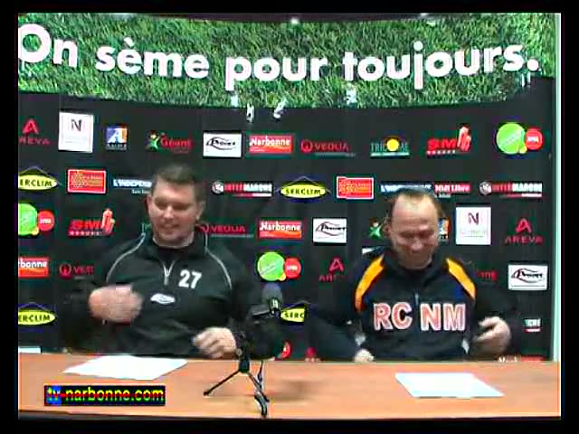 RCNM-LOU, point-presse d’avant match, 1° avril 2010. 6’13.