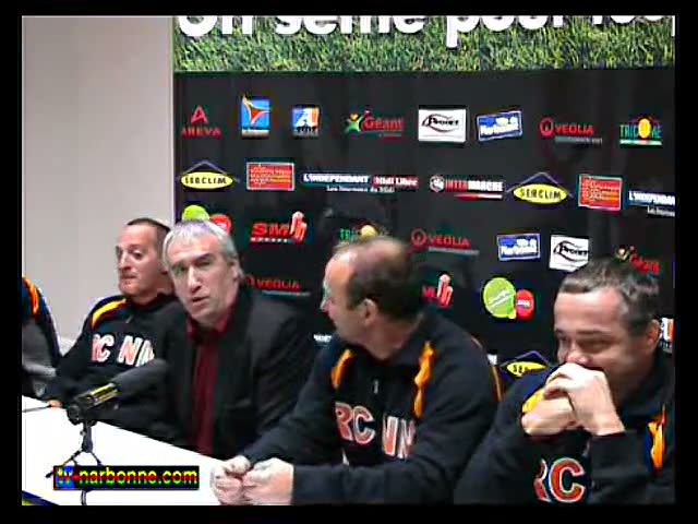 RCNM-Tarbes, point-presse d’avant match, 6 novembre 2009. 6’17.