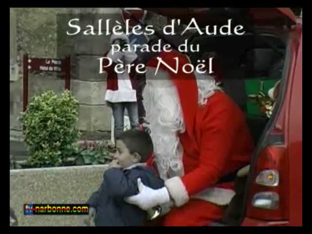 Sallèles, parade du père Noël. 5’35