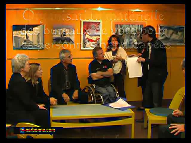 Vote des personnes handicapées à Narbonne.
